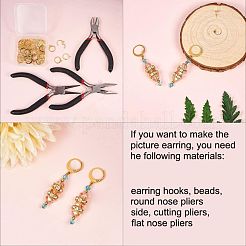 Brass Huggie Hoop Earring Findings&nbsp;KK-L179-04G