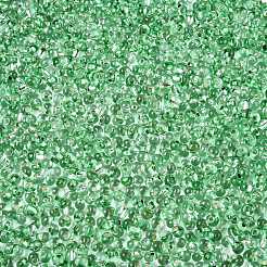 6/0 Baking Paint Transparent Fringe Glass Seed Beads&nbsp;SEED-N006-06K