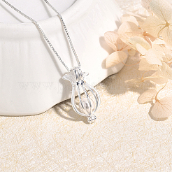 925 Sterling Silver Pendant Necklaces&nbsp;NJEW-ME00004