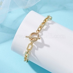 Brass Paperclip Chains Bracelets for Women&nbsp;BJEW-JB14063
