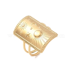 304 Stainless Steel Cuff Rings&nbsp;RJEW-S626-10G-E