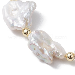 Natural Keshi Pearl Stretch Bracelets for Women&nbsp;BJEW-JB10244