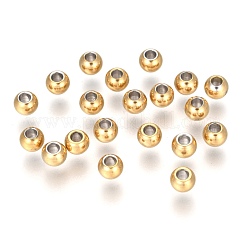 Ion Plating(IP) 202 Stainless Steel Rondelle Spacer Beads&nbsp;STAS-F094-06D-G