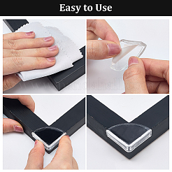 40Pcs Transparent Silicone Anti-Collision Protective Corner&nbsp;AJEW-CN0005-85