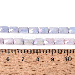 Anti-Tarnish Electroplate Glass Beads Strands&nbsp;GLAA-T025-29E