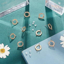 10Pcs Brass Stud Earring Finding&nbsp;KK-PH0005-03
