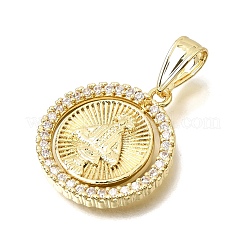 Religion Brass Micro Pave Clear Cubic Zirconia Pendants&nbsp;CU-CBAE7DF-06G-A