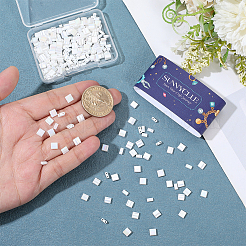 300Pcs 2 Styles 2-Hole Opaque Glass Seed Beads&nbsp;SEED-SC0001-63