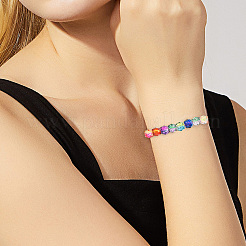 Two Tone Transparent Spray Painted Acrylic Beads&nbsp;ACRP-PA0001-01A