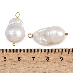 Natural Freshwater Pearl Keshi Pearl Pendants&nbsp;STAS-D378-05G
