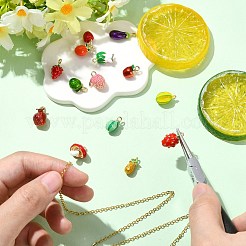 14Pcs 14 Styles Alloy Enamel Pendants&nbsp;FIND-CJ0005-23