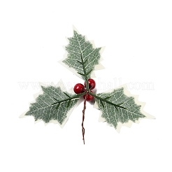 Plastic Artificial Christmas Leaf&nbsp;FIND-G083-01B