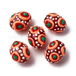 Glass Enamel Beads&nbsp;GLAA-C038-01