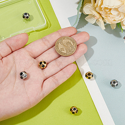 6Pcs 2 Colors 304 Stainless Steel European Beads&nbsp;OPDL-UN0001-07