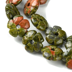 Natural Unakite Beads Strands&nbsp;G-H023-B02-01