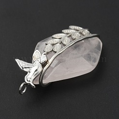 Natural Rose Quartz Pendants&nbsp;G-G870-08P