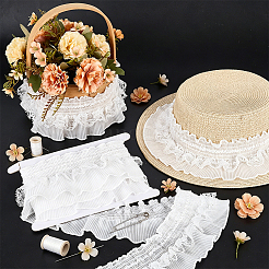 5Yards Polyester Lace Ribbon&nbsp;OCOR-PH0036-70B