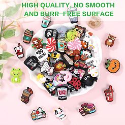 10Pcs Food Grade Eco-Friendly Silicone Focal Beads&nbsp;SIL-SZ0002-46G