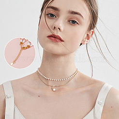 10Pcs 925 Sterling Silver End with Extender Chains and Teardrop Charms&nbsp;STER-BBC0009-89G