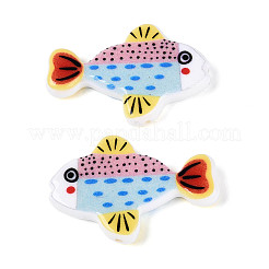 Printed Opaque Resin Beads&nbsp;RESI-N043-23A