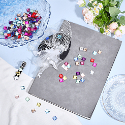180Pcs 12 Colors Flat Back Glass Rhinestone Cabochons&nbsp;GLAA-PH0003-76