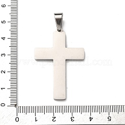 304 Stainless Steel Religion Jesus Cross Pendants&nbsp;STAS-F323-09P