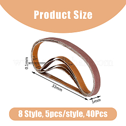 40Pcs 8 Style Flat Sandpaper&nbsp;TOOL-FH0001-61