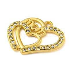 Ion Plating(IP) Real 18K Gold Plated 304 Stainless Steel Rhinestone Pendants&nbsp;STAS-P341-12G-01