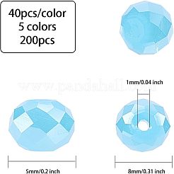 Mixed Style Electroplate Glass Beads&nbsp;EGLA-FH0001-04