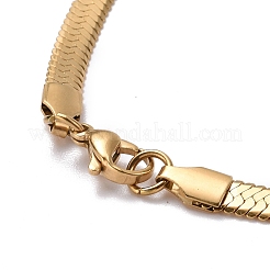 PVD Vacuum Plating 304 Stainless Steel Snake Chains Necklaces&nbsp;X-NJEW-O058-31G