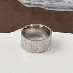 304 Stainless Steel Finger Rings for Women&nbsp;LS-RJEW-F195-04P