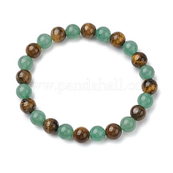Natural Mixed Gemstone Mixed Gemstone Beads Thread Stretch Bracelets for Women&nbsp;BJEW-JB11253