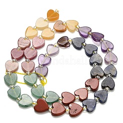 6 Styles Natural Topaz Jade & Rhodonite & Green Aventurine & Red Jasper & Sodalite & Amethyst Beads Strands&nbsp;G-F811-A03-02