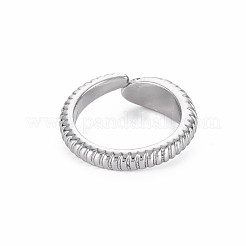 Snake Shape Rack Plating Alloy Cuff Rings&nbsp;RJEW-Q163-010B-RS