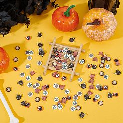 240Pcs 6 Style Halloween Handmade Polymer Clay Cabochons&nbsp;CLAY-AR0001-35
