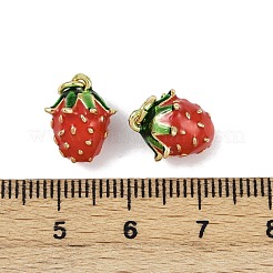 Brass Enamel Pendants&nbsp;KK-H072-18G-10