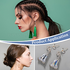 20Pcs Rhodium Plated 925 Sterling Silver Friction Ear Nuts&nbsp;FIND-ME0001-05