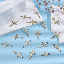 50Pcs Alloy Rhinestone Pendants&nbsp;FIND-ME0002-13G