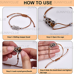 12Pcs 4 Colors 304 Stainless Steel Macrame Pouch Bracelet Making for Stone Holder&nbsp;AJEW-SC0003-01