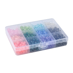 840Pcs 12 Colors Baking Paint Crackle Glass Bead Strands&nbsp;DGLA-YW0001-10