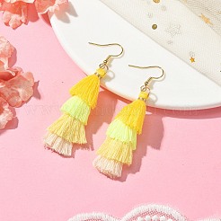 Colorful Tassel Pendants Dangle Earrings for Women&nbsp;EJEW-JE06106