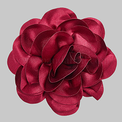 Flower Polyester Brooches&nbsp;JEWB-WH20008-04C