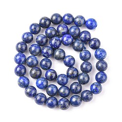 Natural Lapis Lazuli Beads Strands&nbsp;G-G099-8mm-7