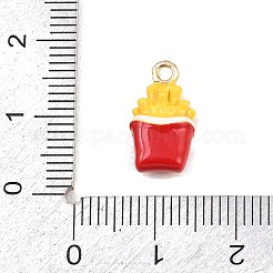 Fries Alloy Enamel Charms&nbsp;X-ENAM-P264-01D-G