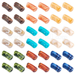 45Pcs 9 Colors Acrylic Imitation Gemstone Beads&nbsp;MACR-TA0002-93