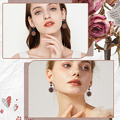 50Pcs Wood Stud Earring Finding&nbsp;FIND-SP0001-19B
