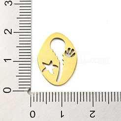 Ion Plating(IP) 316L Surgical Stainless Steel Cabochon Settings For Enamel&nbsp;STAS-D090-26G