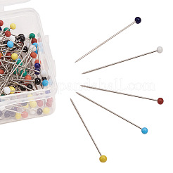 Multicolor 1 Box Length 37mm Round Ball Map Tacks Push Pins with Needle Points&nbsp;FIND-N0002-001-B