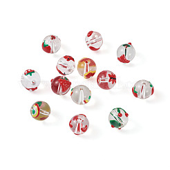 20Pcs 10 Style Transparent Glass Enamel Beads&nbsp;GLAA-KS0001-08