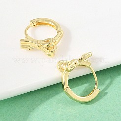 Brass Hoop Earrings&nbsp;EJEW-D348-15G